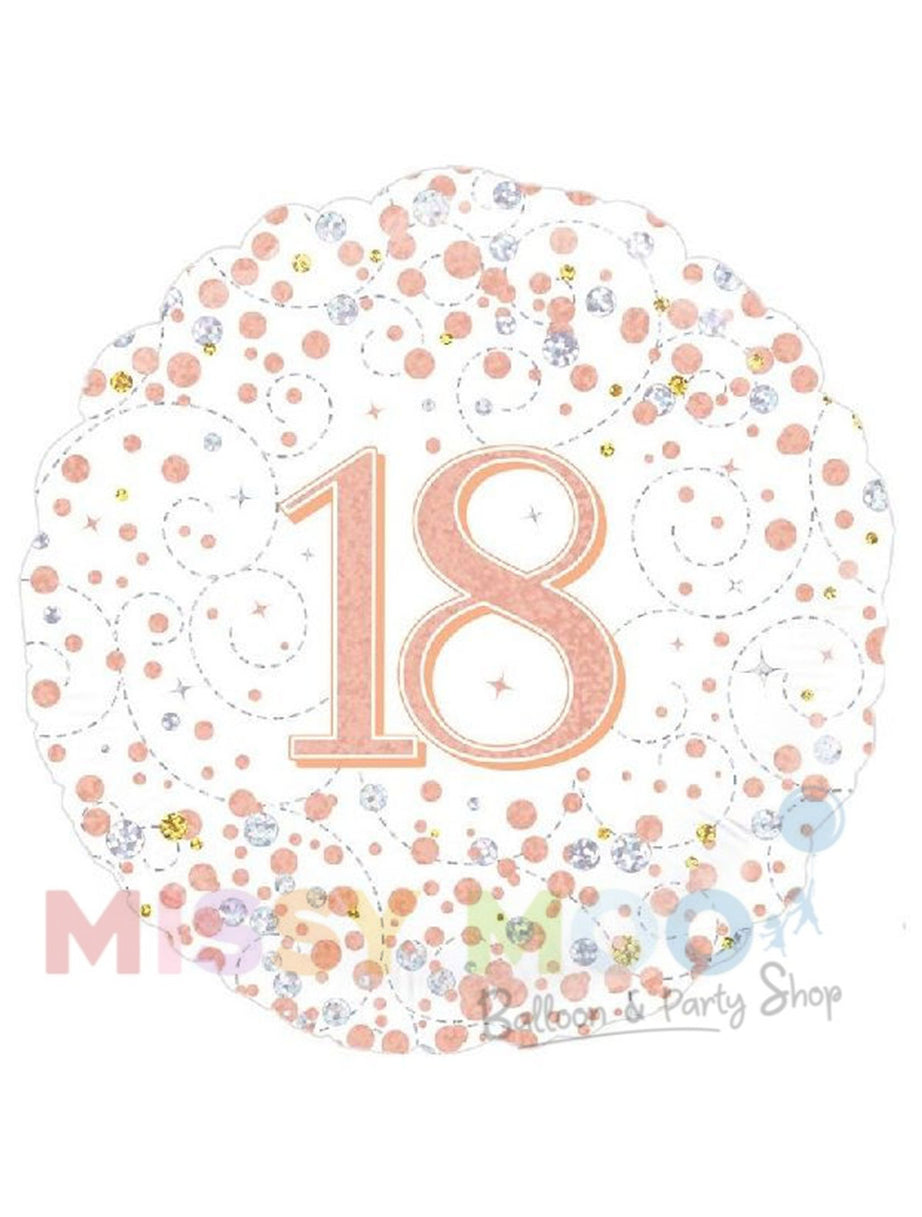Rose Gold Sparkling Fizz Foil Balloon (Ages 16-90)