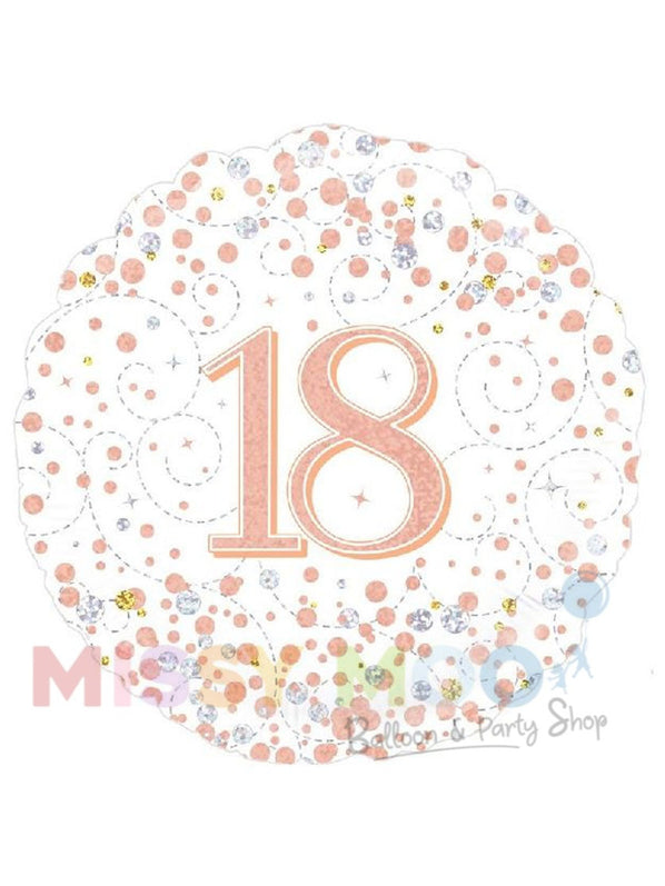 Rose Gold Sparkling Fizz Foil Balloon (Ages 16-90)