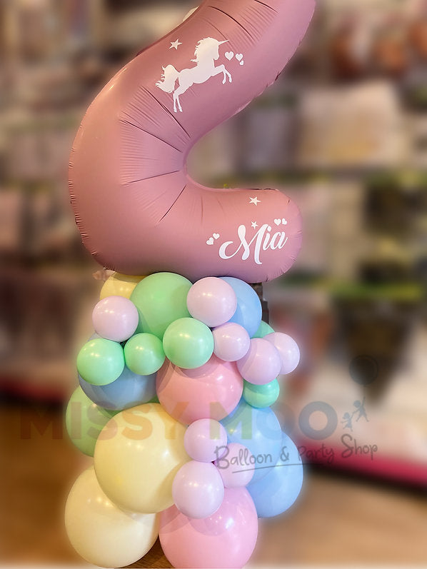 Pastel Number Stand Up Display (1-9)